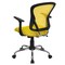 Emma and Oliver Mid-Back Mesh Swivel Task Office Chair with Chrome Base and Arms